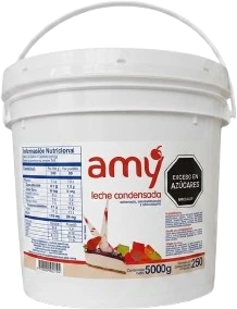 Leche condensada AMY 5.000 g cubeta industrial — para industria alimentaria Colombia